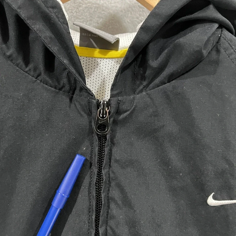 Vintage Nike Jacket Womens XL 16-18 Windbreaker Full Zip Hood Retro 90s‎